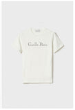 GAELLE PARIS T-Shirt Mezza Manica In Bielastico 
 GAABW01278 OFF White