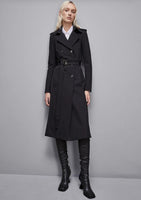 PATRIZIA PEPE Trench con fibbia in nylon bielastico 8O0137_A2AW_K103