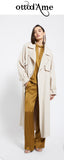 OTTOD'AME Trench lungo in misto lana
 FSC_DJ0012_1941 ECRU'