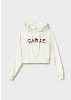 GAELLE PARIS  
Felpa Cropped Off White  GAABW01283