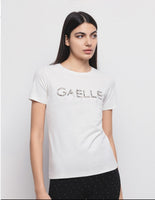 GAELLE PARIS T-Shirt Mezza Manica In Bielastico 
 GAABW03397 OFF White