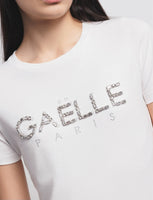 GAELLE PARIS T-Shirt Mezza Manica In Bielastico 
 GAABW03397 OFF White