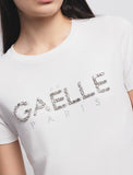 GAELLE PARIS T-Shirt Mezza Manica In Bielastico 
 GAABW03397 OFF White