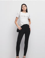 GAELLE PARIS T-Shirt Mezza Manica In Bielastico 
 GAABW03397 OFF White