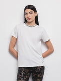 GAELLE PARIS T-Shirt Paricollo Mezza Manica Off White GAABW03440