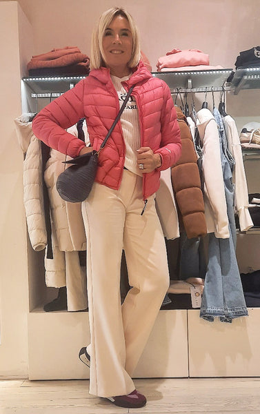 INVICTA DONNA PIUMINO CORTO CON CAPPUCCIO JW028LTKJ4_418 TEABERRY