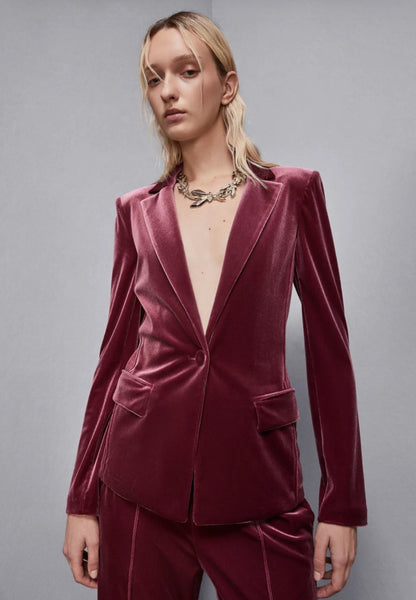 PATRIZIA PEPE Giacca in velluto "Essential" 2S1500_J230_M511