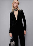 PATRIZIA PEPE Giacca in velluto "Essential" 2S1500_J230_K103