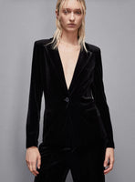 PATRIZIA PEPE Giacca in velluto "Essential" 2S1500_J230_K103