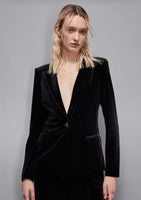 PATRIZIA PEPE Giacca in velluto "Essential" 2S1500_J230_K103