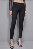 PATRIZIA PEPE  PANTALONE SLIM ALLA CAVIGLIA CPA368/AQ39-K103 NERO