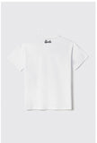 GAELLE PARIS TSHIRT  GAABW06021  T-shirt in jersey paricollo  con stampa e paillettes  vestibilità Over• Bianco