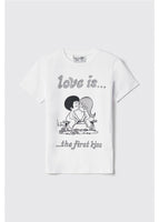 GAELLE PARIS TSHIRT  GAABW06025  T-shirt in jersey paricollo  con stampa e strass  vestibilità slim• Bianco