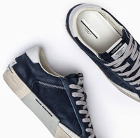 CRIME LONDON SNEAKERS DISTRESSED INDIGO FADE Art.14007