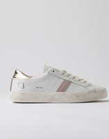 D.A.T.E. SNEAKERS DONNA HILL LOW CALF WHITE-PLATINUM