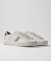 D.A.T.E. SNEAKERS DONNA HILL LOW CALF WHITE-PLATINUM
