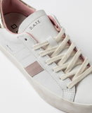 D.A.T.E. SNEAKERS DONNA HILL LOW CALF WHITE-PLATINUM