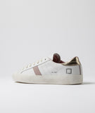 D.A.T.E. SNEAKERS DONNA HILL LOW CALF WHITE-PLATINUM