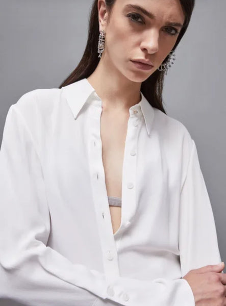 PATRIZIA PEPE Camicia  maniche lunghe in crepe Essential 8C0728_A8I1_W146