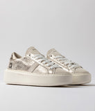 D.A.T.E. SNEAKERS DONNA HILL LOW PLATFORM STARDUST PLATINUM