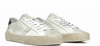 D.A.T.E. SNEAKERS UOMO HILL LOW USED WHITE BLUE