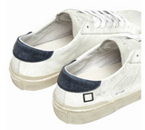 D.A.T.E. SNEAKERS UOMO HILL LOW USED WHITE BLUE
