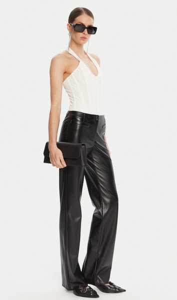 PATRIZIA PEPE PANTALONE IN ECOPELLE NERO ART.8P0757/E005 K103