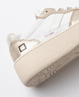 D.A.T.E. SNEAKERS DONNA COURT PLATFORM LAMINATED PLATINUM