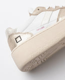 D.A.T.E. SNEAKERS DONNA COURT PLATFORM LAMINATED PLATINUM