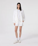 HINNOMINATE  Felpa Cappuccio Basica In Viscosa Con Inserti N Raso • Off White 
 HMABW02400