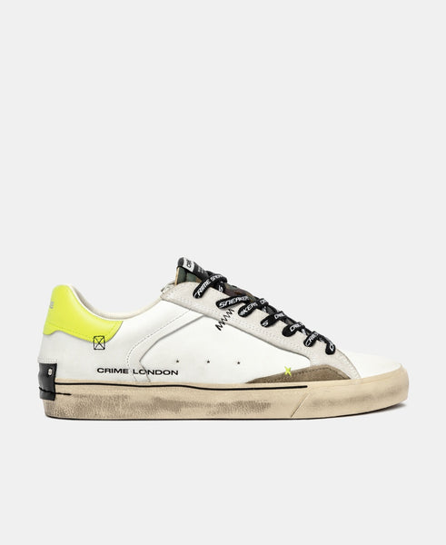 CRIME LONDON SNEAKER UOMO DECONSTRUCTED CAMO YELLOW ART 11031