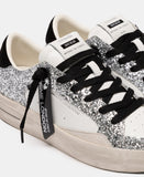 CRIME LONDON DONNA SK8 DELUXE METALLIC SILVER 25117