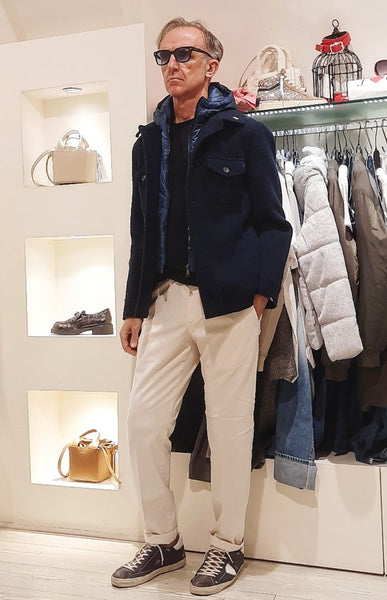 BOB OVERSHIRT  MOD PERCY LANA/NEOPRENE NAVY