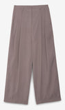 OTTOD'AME Pantaloni palazzo con pince MSV_DP0051_2364 mocha