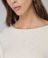 HINNOMINATE Maglia Paricollo In Maglia Con Paillettes • Bianco Burro HMABW02311