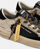 CRIME LONDON DONNA  SK8 DELUXE WEDGE ONYX GOLD art.23154
