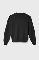 GAELLE PARIS Pullover Cropped In Maglieria Con Logo Lurex • Nero  GAABW07114