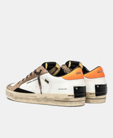 CRIME LONDON SNEAKER UOMO SK8 DELUXE BURNT CAMO ART 11106