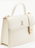 PATRIZIA PEPE BORSA  rigida Modern Utility in pelle 8B0326/L061-W405 wooly White