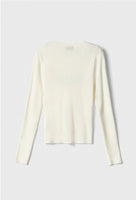 GAELLE PARIS Pullover Paricollo In Maglia A Coste • Burro GAABW07289