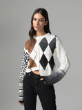 GAELLE PARIS Pullover paricollo con fondo irregolare e manica logata GAABW11499