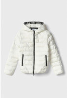 GAELLE PARIS Piumino Manica Lunga Con Cappuccio •Bianco GAABW06501