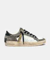 CRIME LONDON SNEAKER UOMO SK8 DELUXE STONE GREY ART 11110