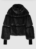 PATRIZIA PEPE Giubbotto fluffy corto 2O0174_E077_K103 nero