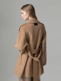GAELLE PARIS      Cappotto corto doppiopetto con manica raglan GAABW11002 sabbia