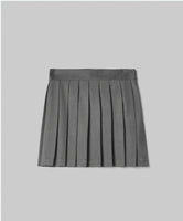 HINNOMINATE Gonna Corta A Pieghe A Vita Alta • Grigio Melange HMABW02226
