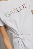 GAELLE PARIS T shirt in jersey con ricamo GAABW04567
