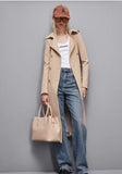 PATRIZIA PEPE Trench con fibbia in nylon bielastico 8O0137_A2AW_B663