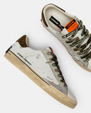 CRIME LONDON SNEAKERS UOMO DECONSTRUCTED MILITARY GREEN Art.19071