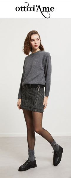 OTTOD'AME Maglia in misto lana FLI_DK9227_2234 grey